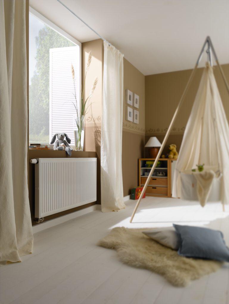 Kermi Flachheizkörper therm-x2 Profil-V Typ 12 600x1400mm Ventil rechts inkl. Bohrkonsolenset