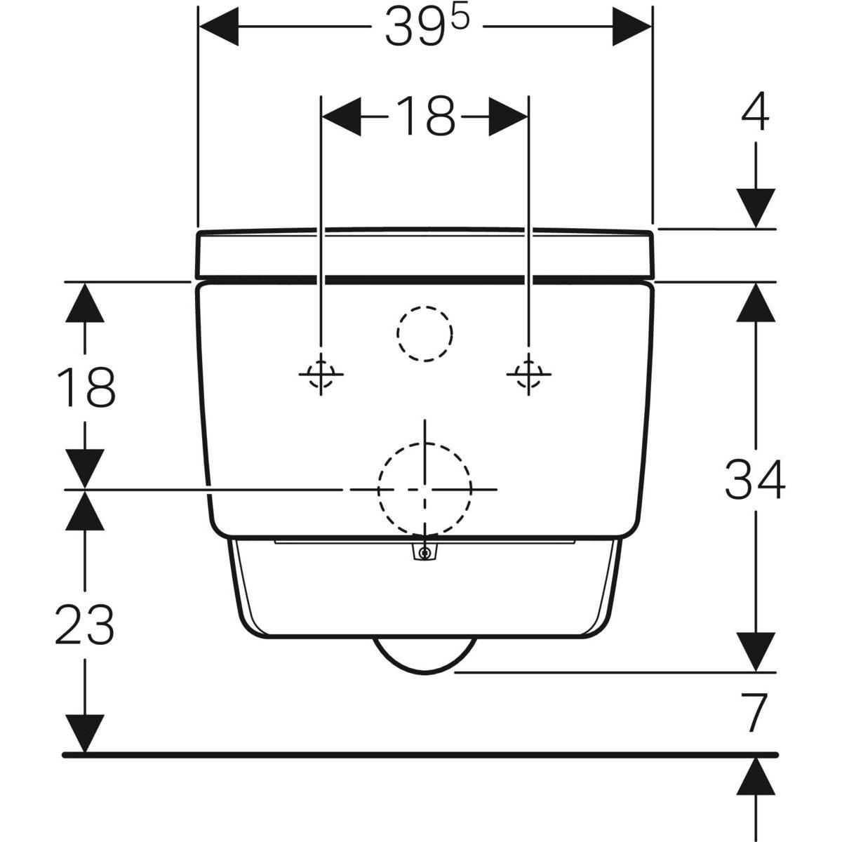 Geberit AquaClean Mera Classic WC-Komplettanlage wandhängend weiß-alpin 146.200.11.1 - Bild 4