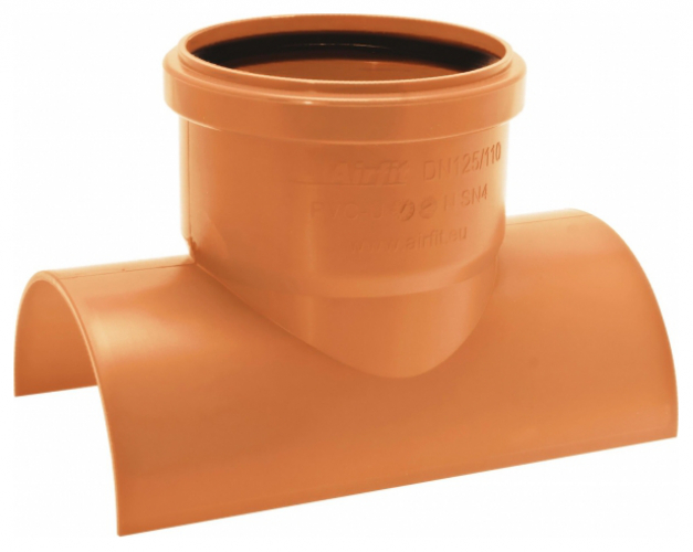 Airfit Klebeabzweig 90 Grad DN 125 x 110 aus PVC-U 130110KA - Bild 1