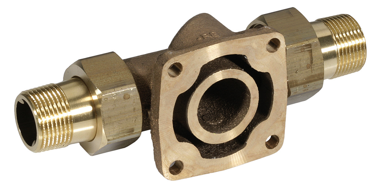 Resideo Braukmann Drehbares Anschluss-Stück DA74CS, R 1, Messing bleifrei, LFA - Bild 1