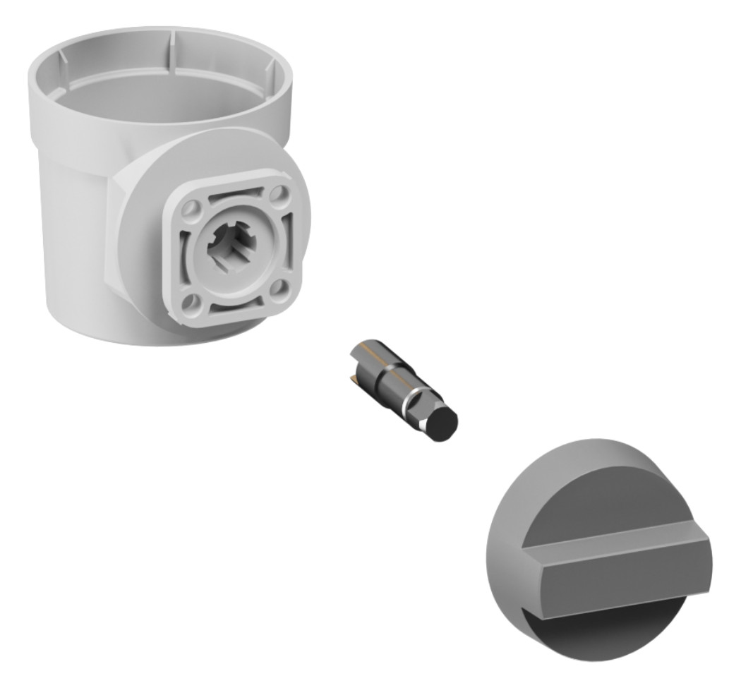 Resideo Umrüstsatz URSP-AR Bajonett auf ISO-Flansch, für Nennweite 1/2'' bis 1 1/4'' - Bild 1