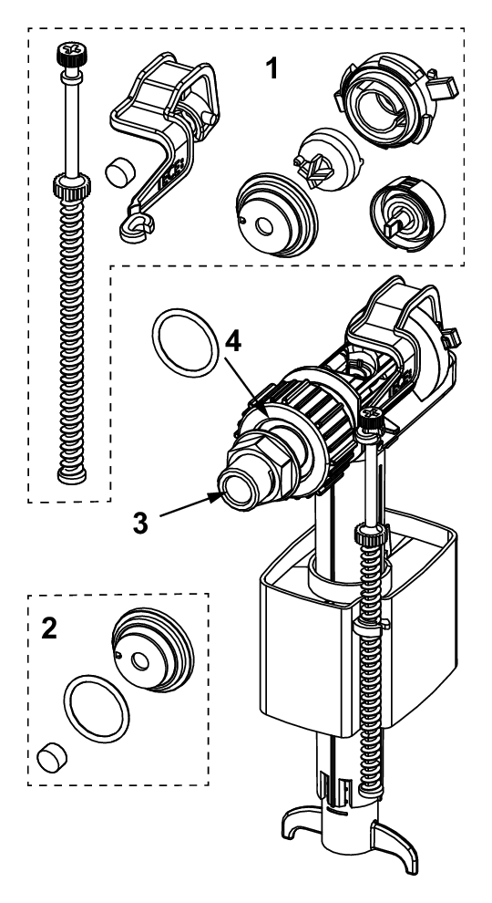 TECE Füllventil F10 Universal für Unterputz- und Aufputz-Spülkästen 9820353 - Bild 4