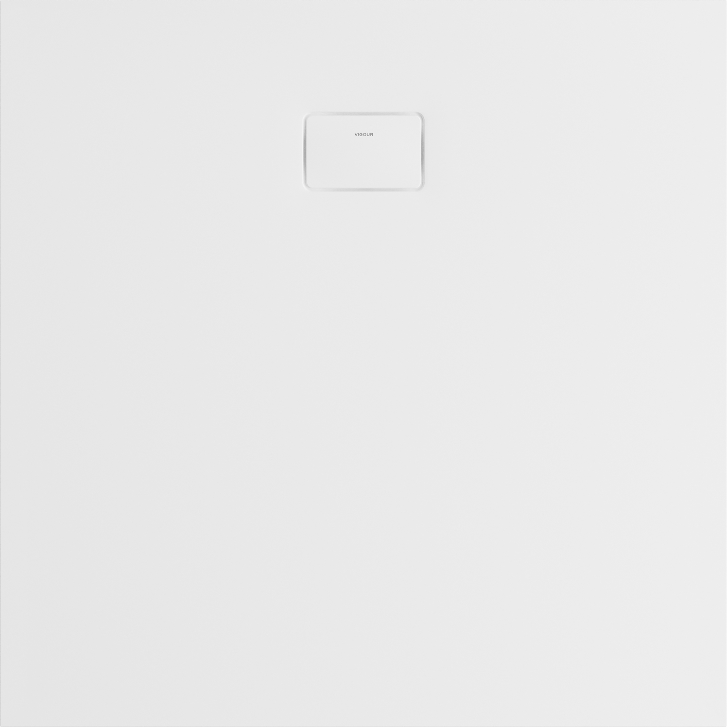 VIGOUR Duschwanne V3 Mineralguss 80x80x2,8cm mit Ablaufdeckel SafeStepPlus weiß matt