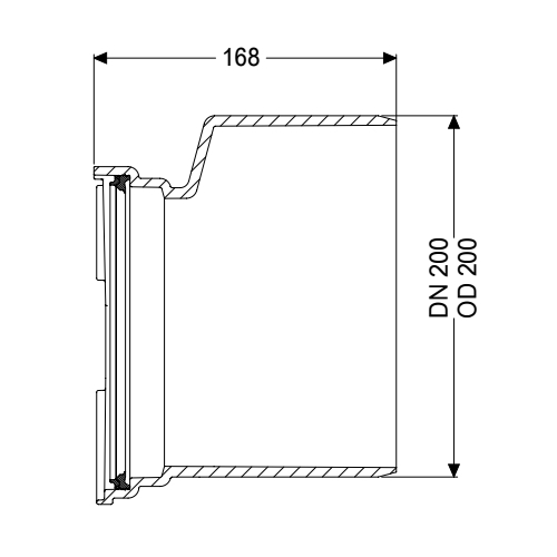KESSEL Spitzende DN 200 wechselbar 83084, für Grundkörper - Bild 2