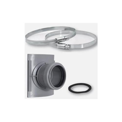 Airfit Sattel-Abzweig DN 70 x 50 mit Dichtring und 2 Edelstahl-Befestigungsschellen 28755SA - Bild 3