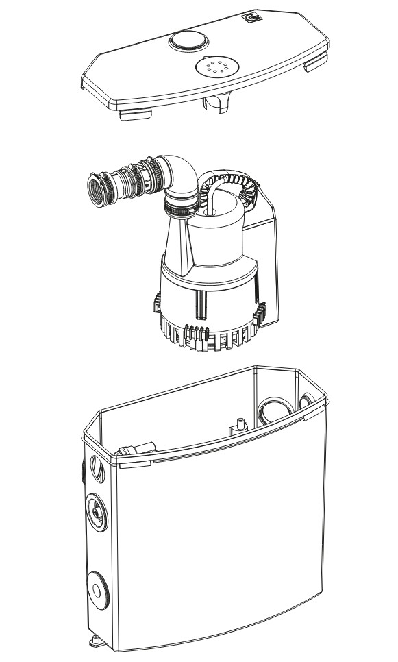 FLOW Dichtung für seitlichen Zulauf DN 50, für CONEL FLOWBOX - Bild 1