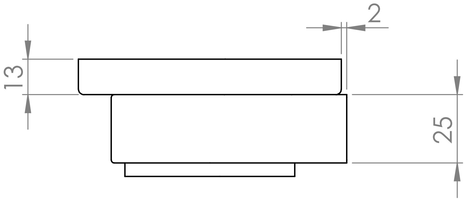 VIGOUR Seifenhalter derby V3 mit Glas verchromt