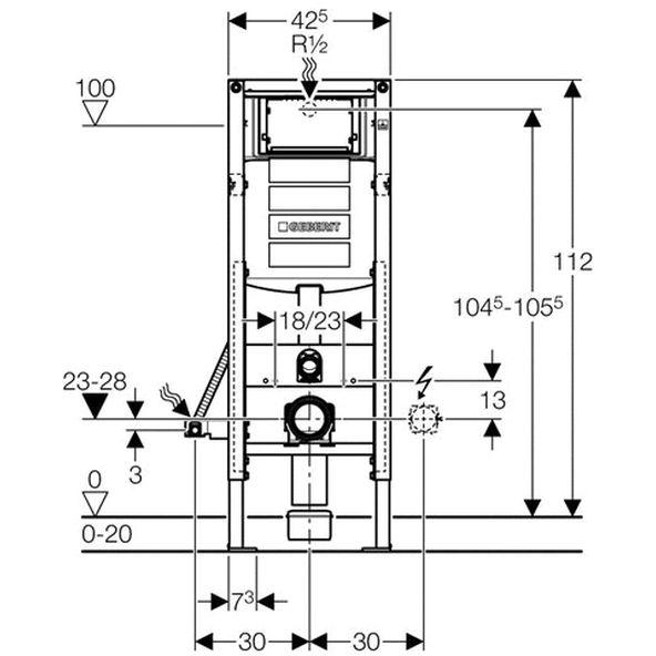 Geberit Duofix Spülkasten Sigma BF barrierefrei 111.350.00.5 - Bild 3