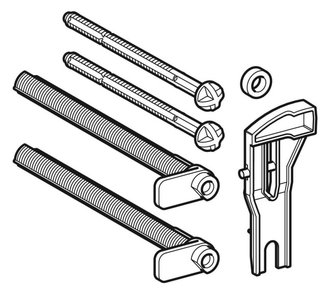 Geberit Drückerstangenset 241.465.00.1 für Betätigungsplatte Delta - Bild 2