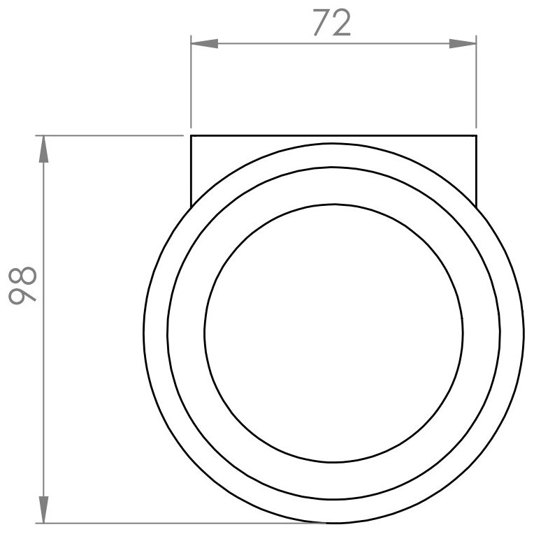 VIGOUR Seifenhalter derby V3 mit Glas schwarzmatt