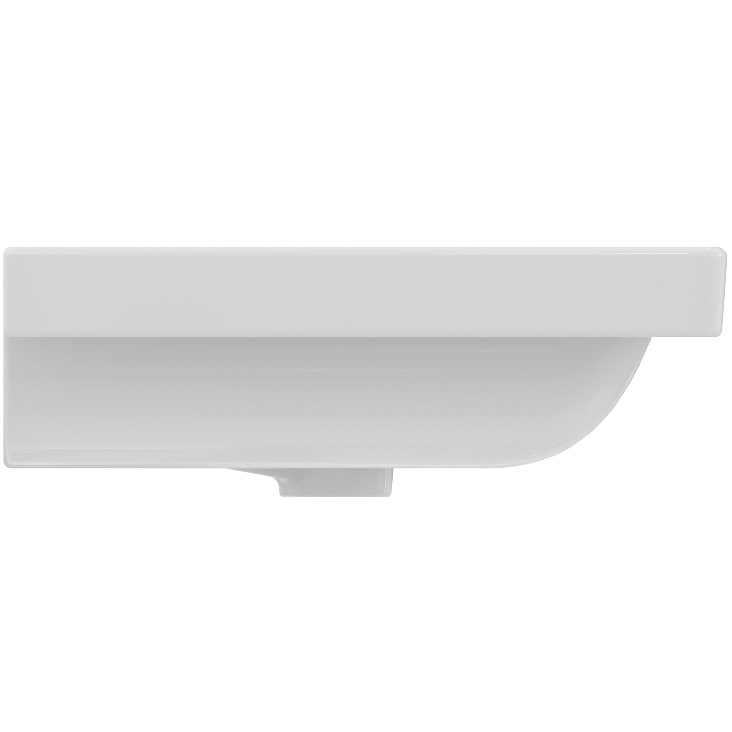 VIGOUR Möbelwaschtisch derby V3 80x48cm PflegetectPlus weiss mit Hahnloch und Überlauf