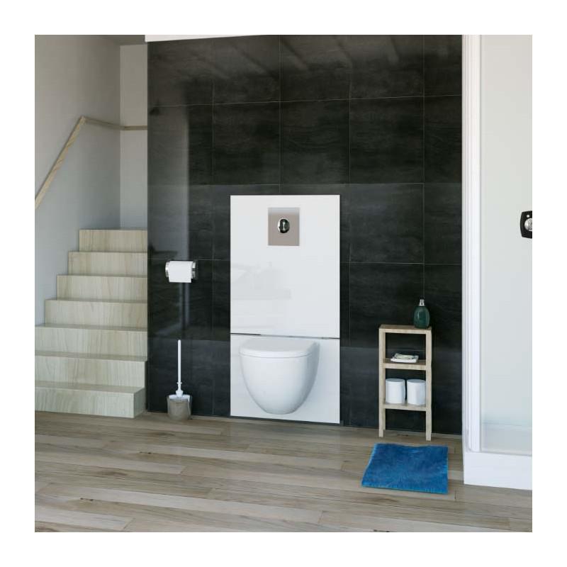 SFA Saniwall Pro UP Hebeanlage, Montagerahmen, Spülkasten, Glasverkleidung (Bodenfixierung) 0035UP - Bild 3