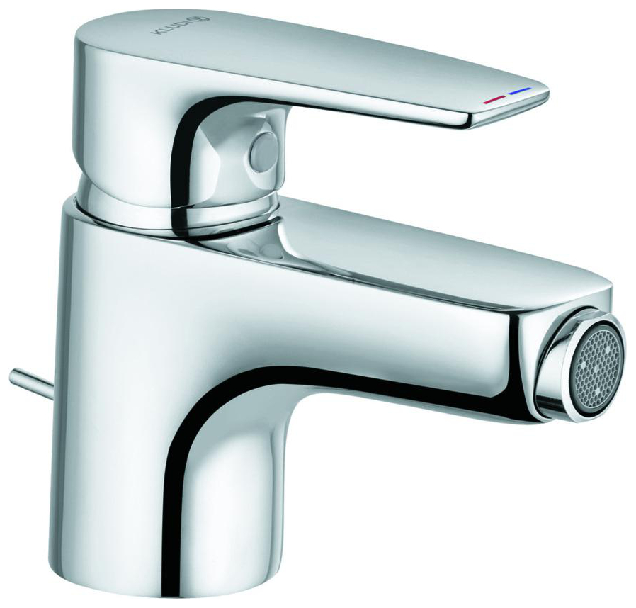 Kludi PURE&SOLID Bidet-Einhandmischer mit Metall-Ablaufgarnitur chrom 342160575 - Bild 1