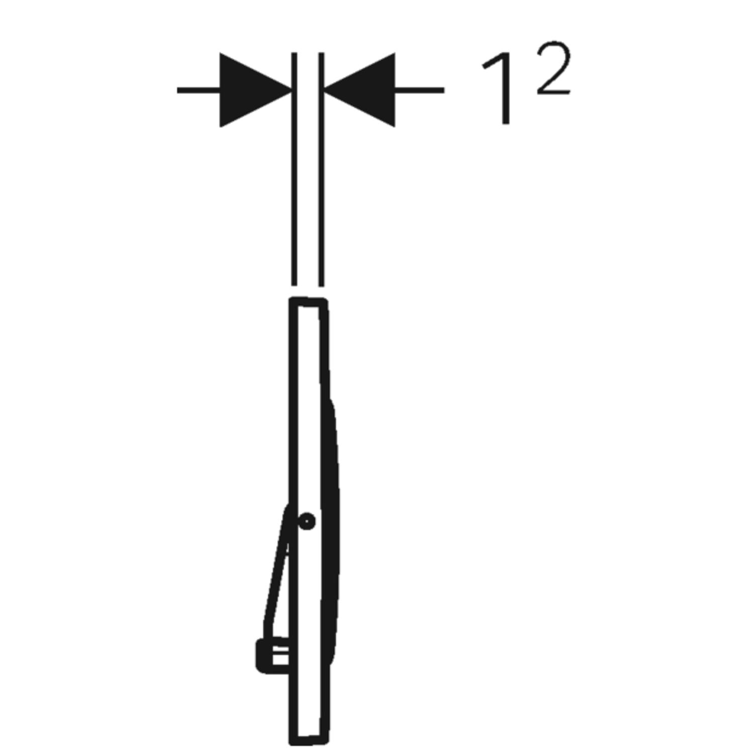 Geberit Sigma20 Betätigungsplatte verschraubbar Edelstahl gebürstet, poliert 115.889.SN.1 - Bild 3