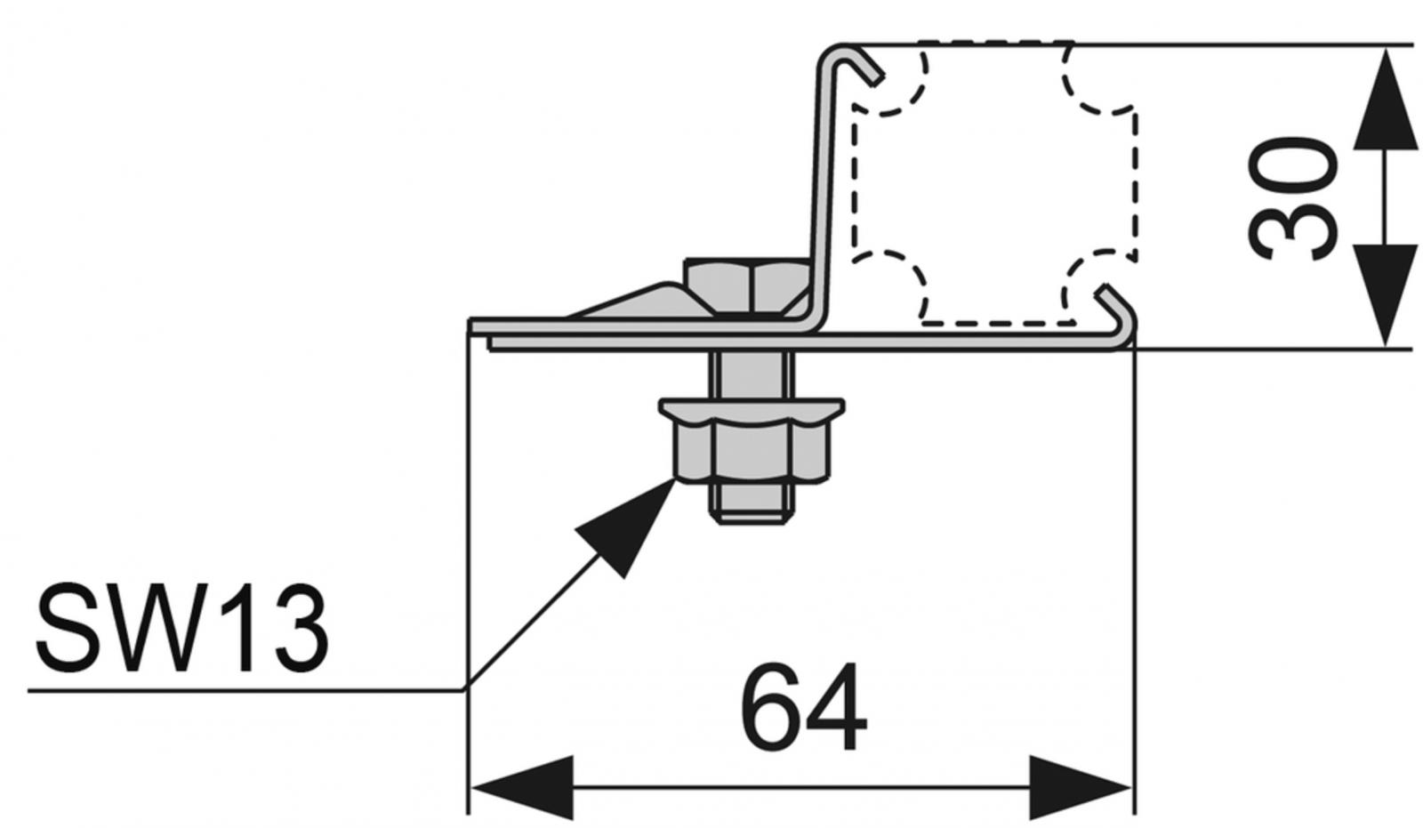 TECEprofil Multiklemme Befestigung Fremdmaterialien 9010003 - Bild 2
