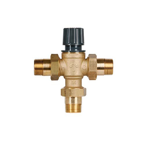 Tuxhorn Brauchwassermischer Tubra-Therm DN 20 mit Gewindeverschraubungen 3/4'' AG