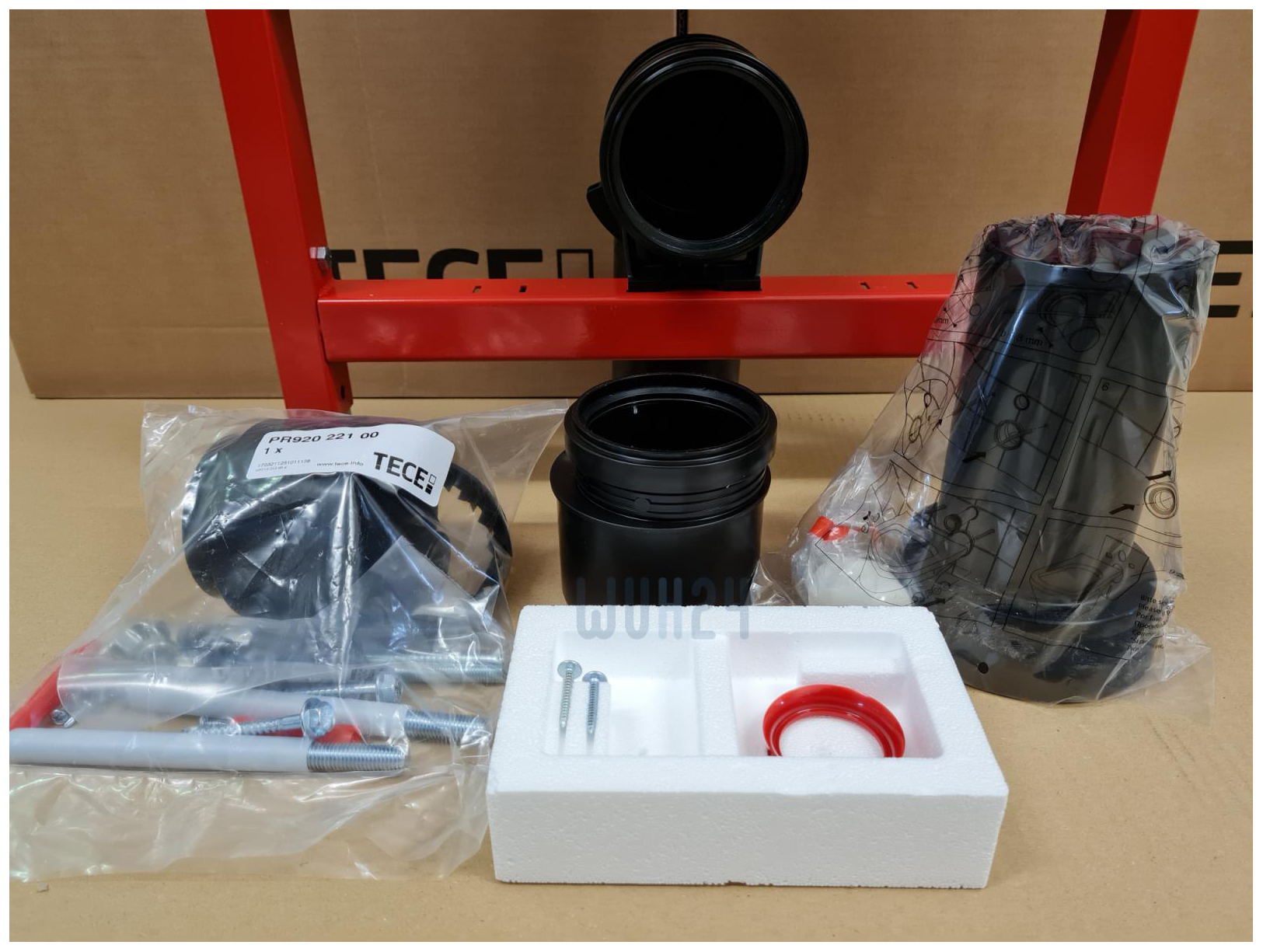 TECEbase Spülkasten Bauhöhe 1120mm mit Drückerplatte weiß und Befestigungssatz 9400400 - Bild 3