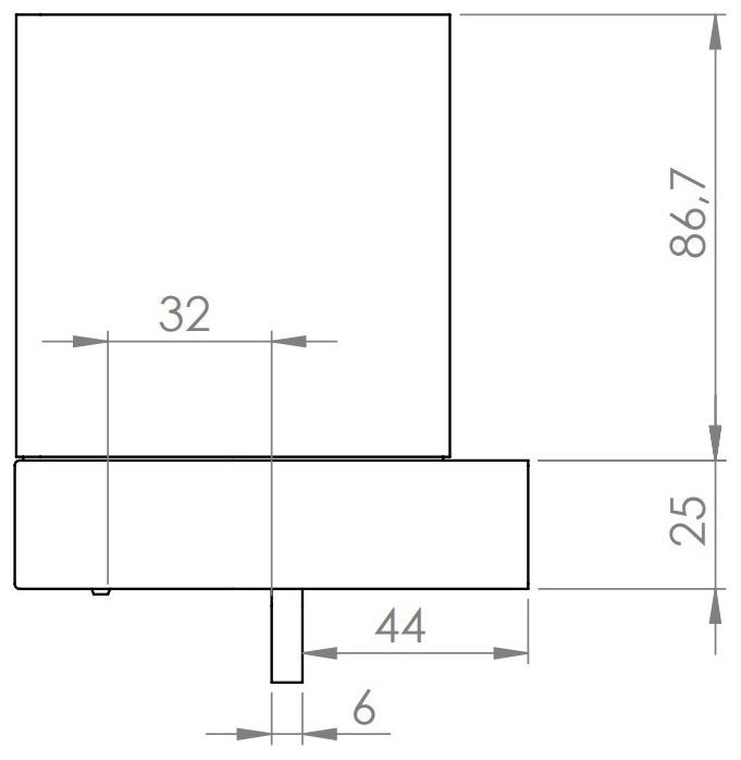 VIGOUR Flüssigseifenspender derby V3 mit Glas verchromt