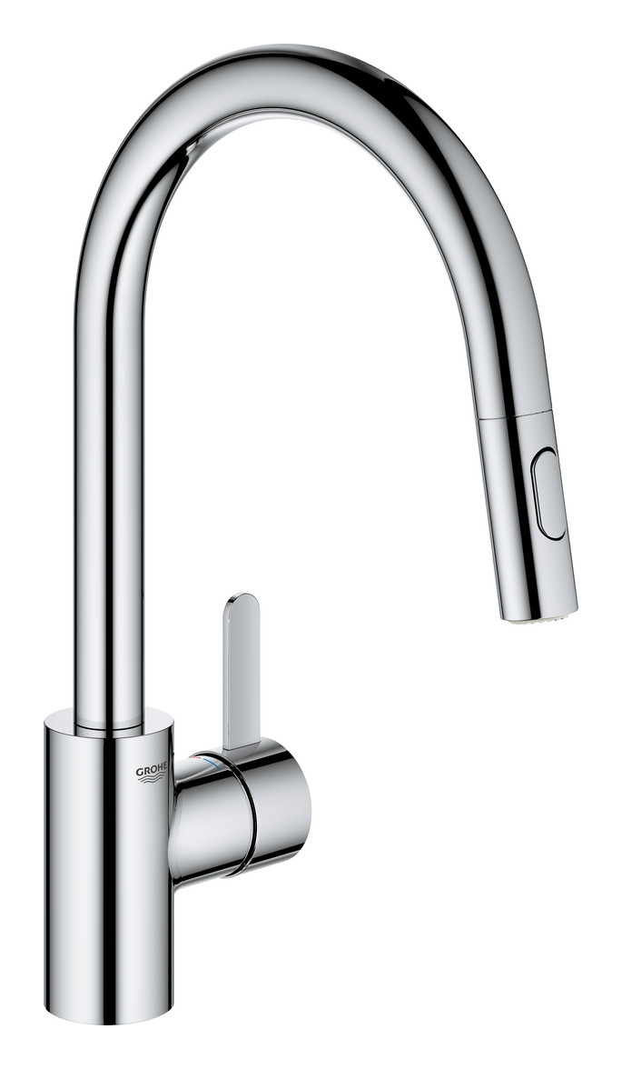 GROHE Spültischbatterie Eurosmart Cosmopolitan ausziehbare Spülbrause Zero verchromt 31481001 - Bild 1