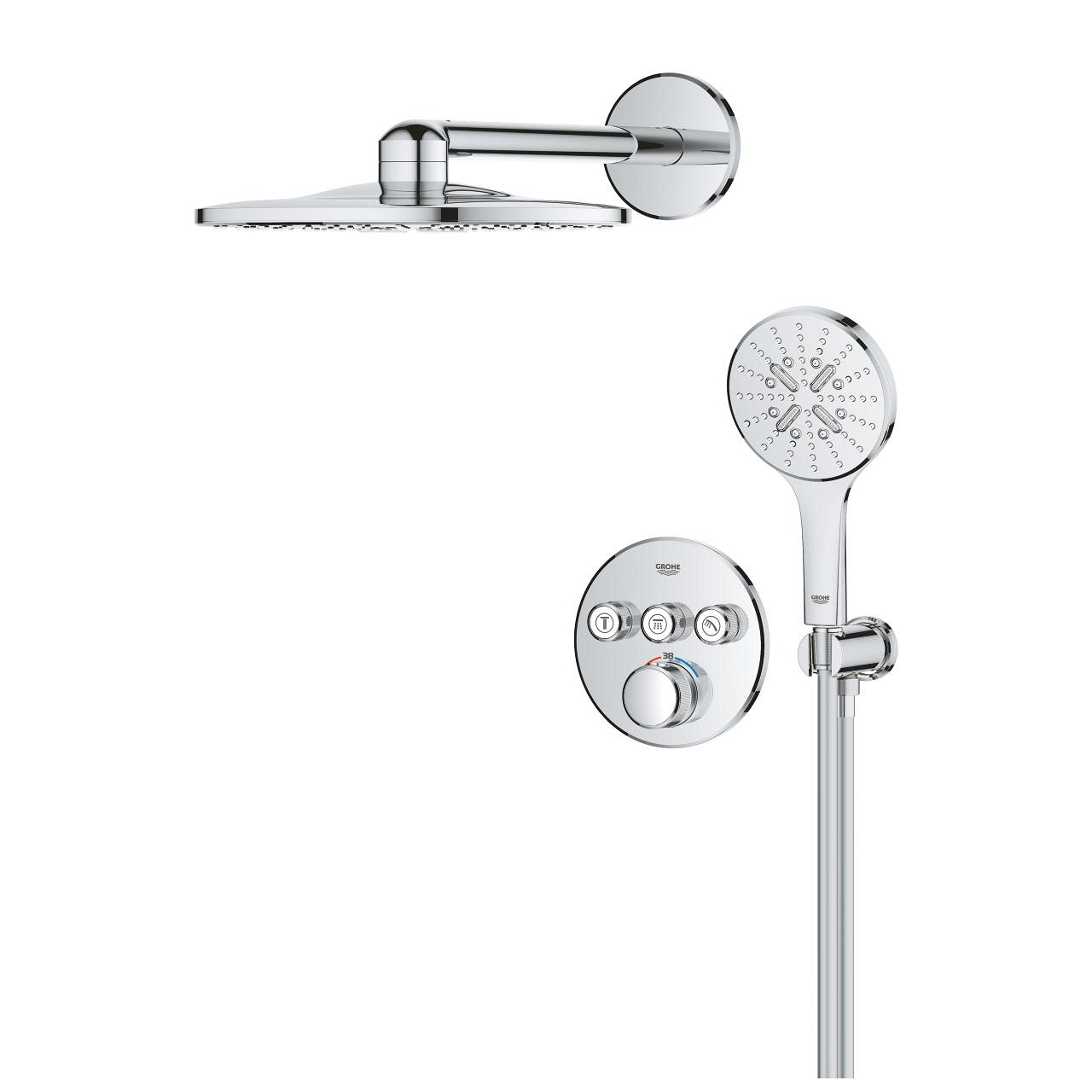 GROHE UP-Duschsystem Grohtherm SmartControl 34863 mit Rainshower SmartActive 310 chrom - Bild 2