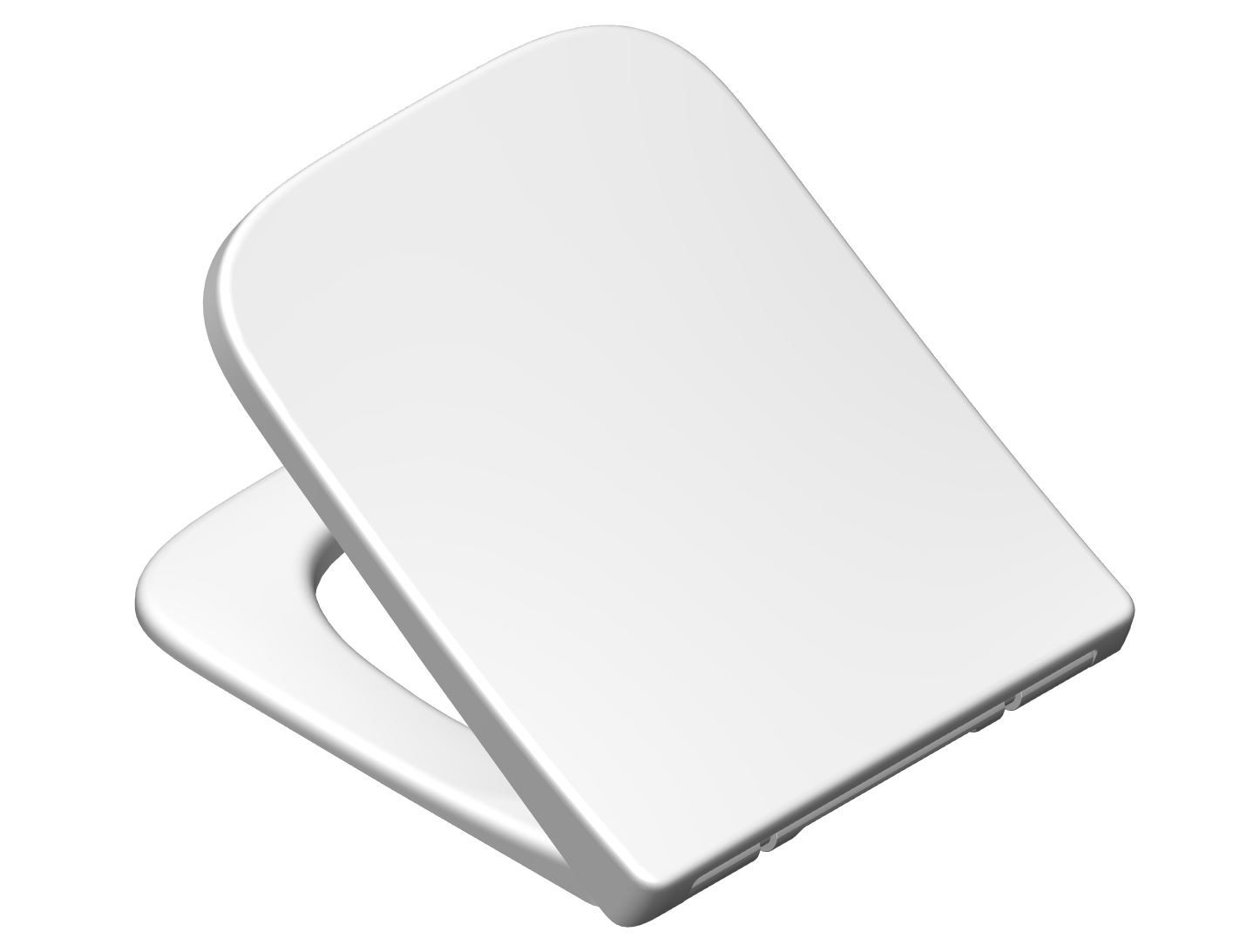 VIGOUR Wand-Tiefspül-WC derby V3 edge PflegetectPlus weiss, spülrandlos, WC-Sitz mit Absenkautomatik