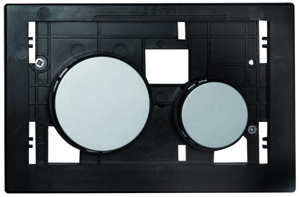 TECEloop Betätigungseinheit für WC-Betätigungsplatte, Tasten Chrom matt 9240665 - Bild 1