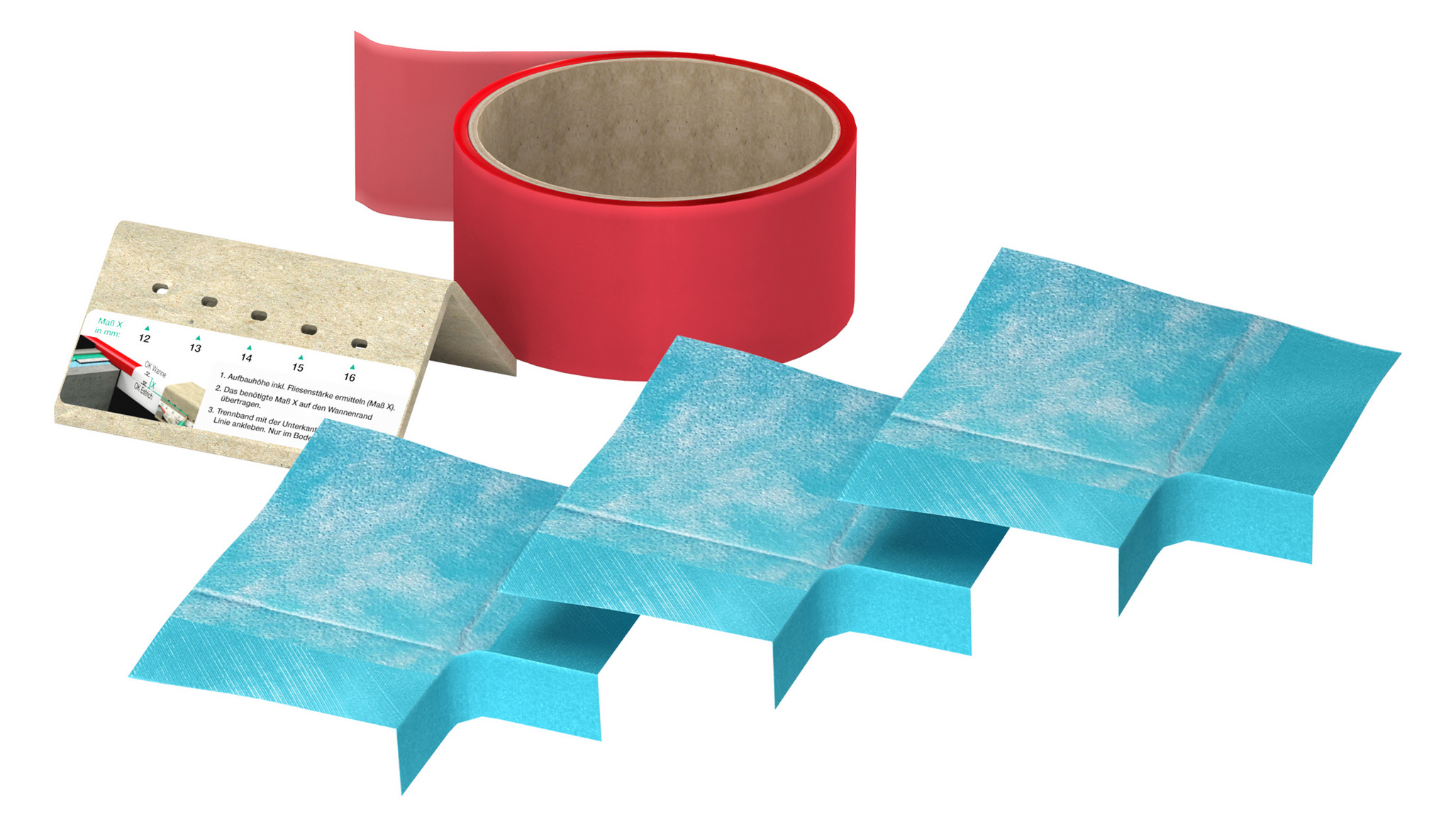 MEPA Aquaproof 3D Ergänzungs-Set Wannenabdichtband 180048 - Bild 1