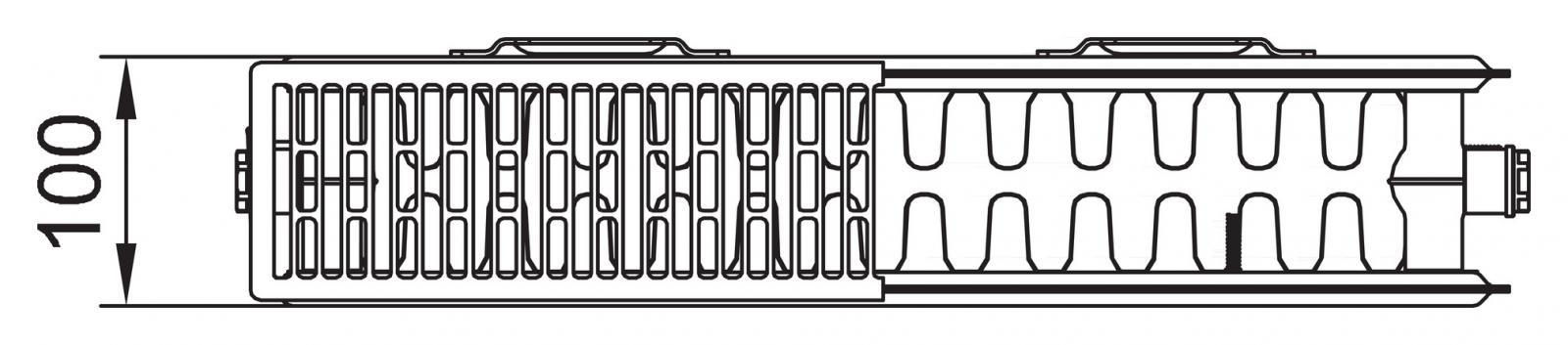 Kermi therm-x2 Profil-Kompaktheizkörper Typ 22, 600x500mm, inklusive Bohrkonsolenset - Bild 2