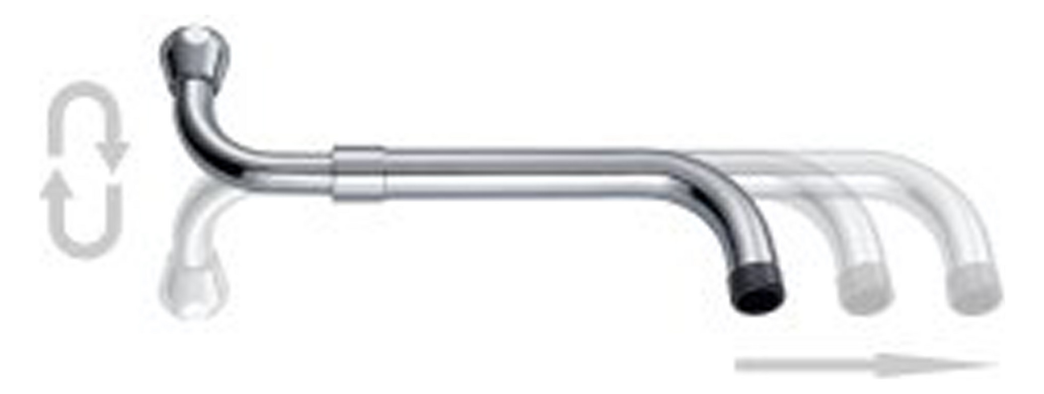 NEOPERL Universal S-Auslauf ausziehbar Laminar verchromt, 3/4'', 280-480mm