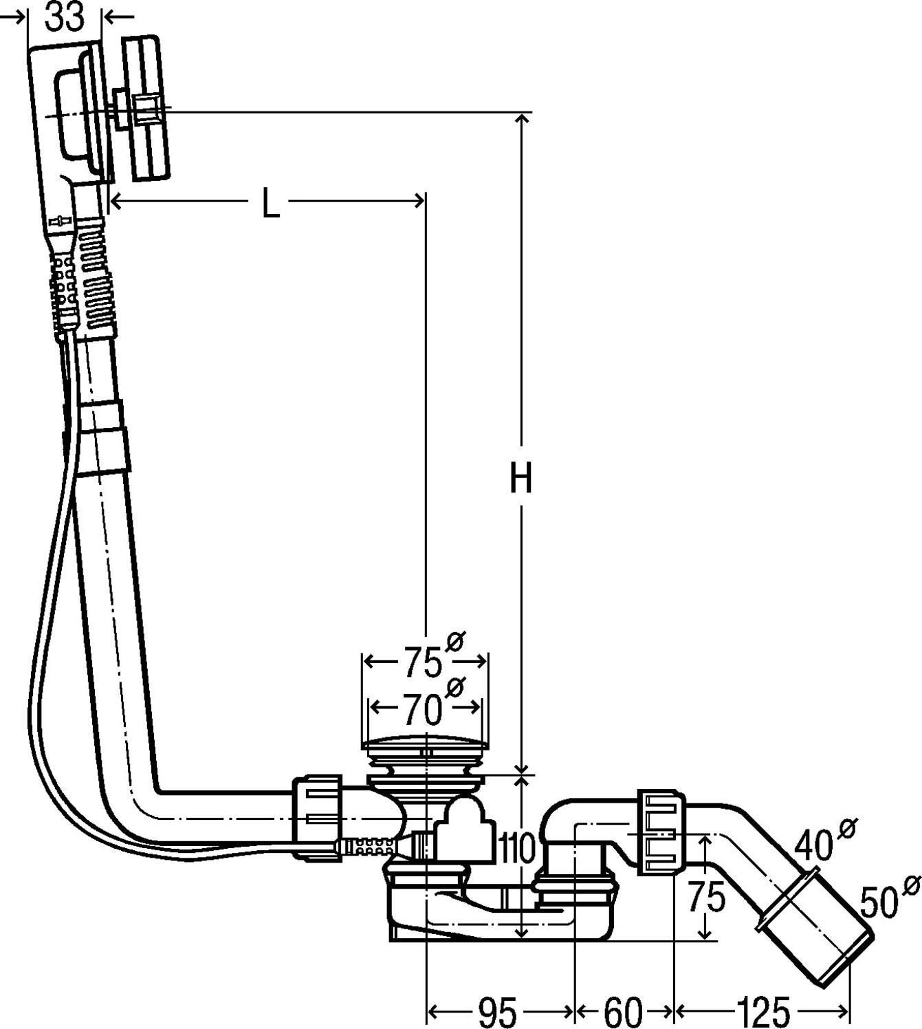 Viega Multiplex Ab-und Überlaufgarnitur 6162.45 Visign M5 verchromt 101909  - Bild 3
