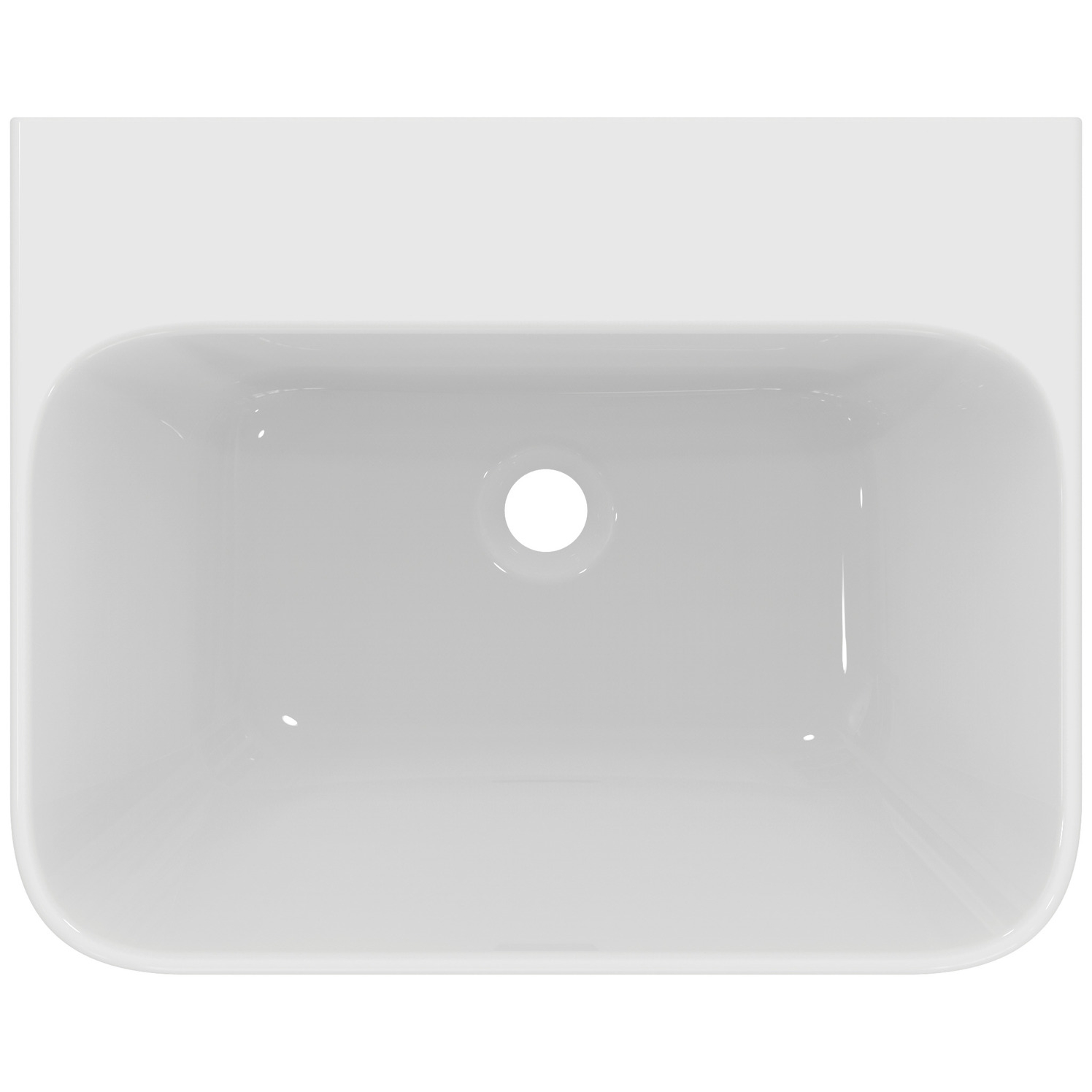 VIGOUR Waschtisch derby V3 plus 60x48cm PflegetectPlus weiss ohne Hahnloch, ohne Überlauf