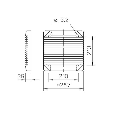 Helios Lüftungsgitter G 200 Kunststoff weiss D 200 mm inkl. Befestigungsmaterial 00255 - Bild 2