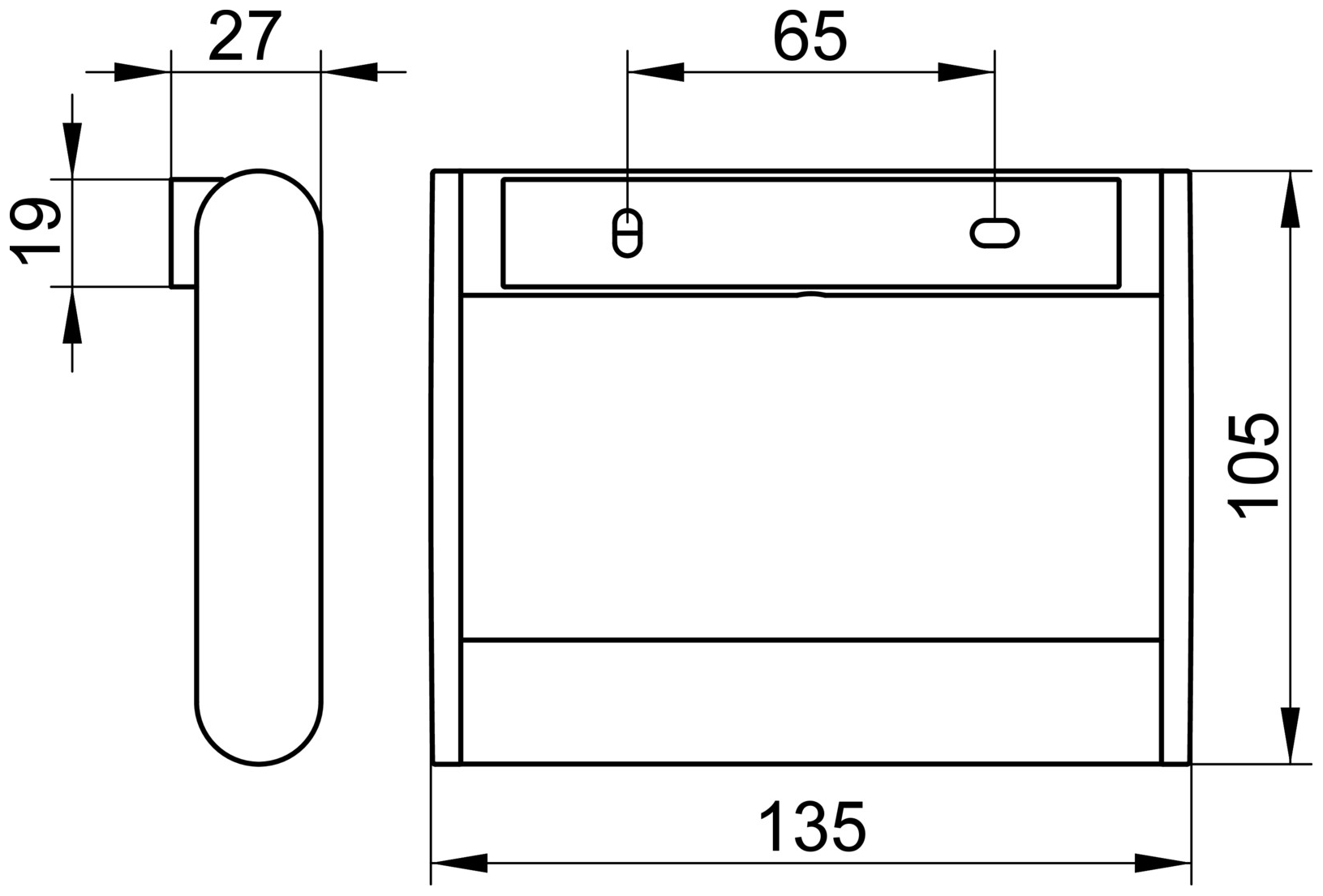 Keuco Toilettenpapierhalter Plan 14961, diebstahlgesichert, verchromt 14961010000 - Bild 2