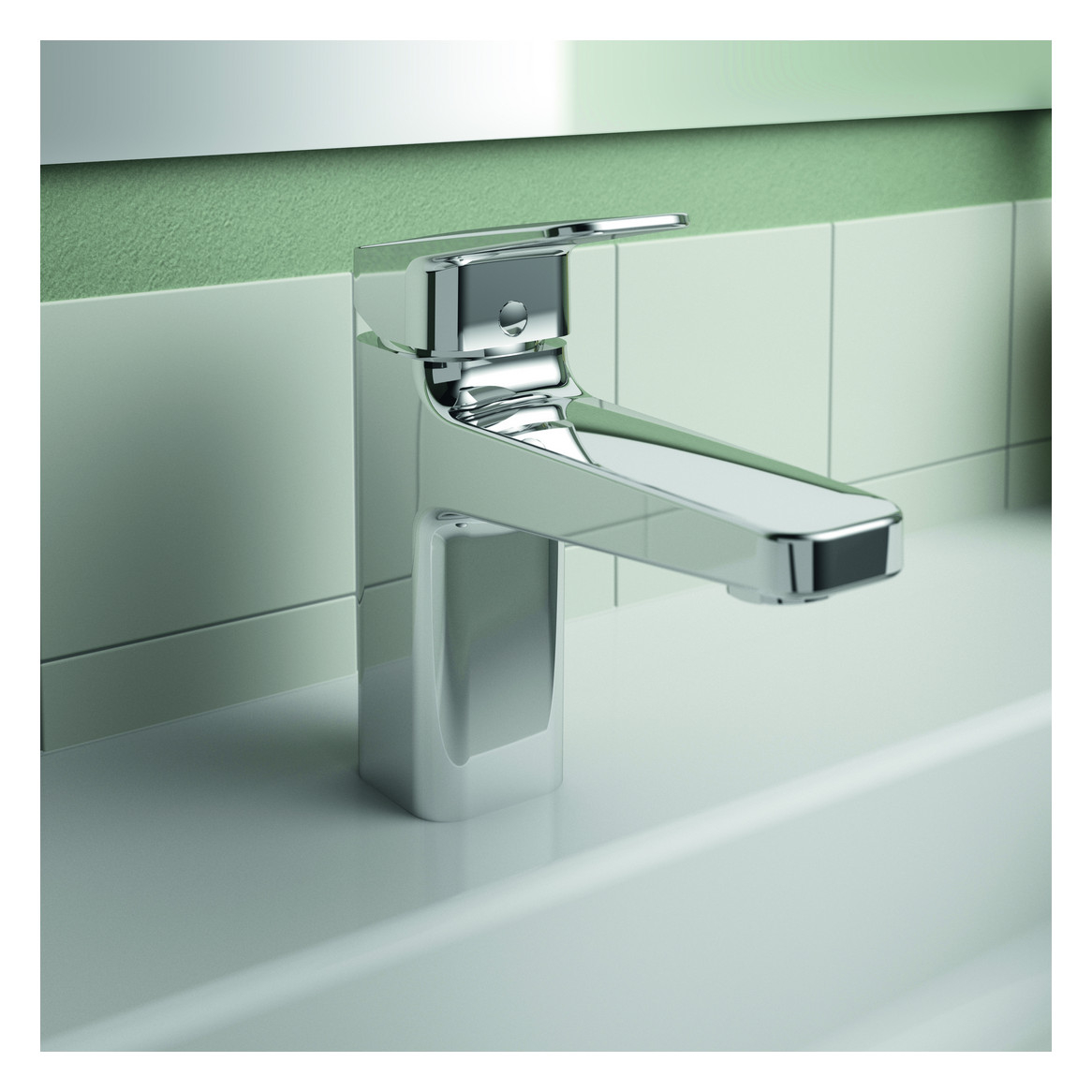 Ideal Standard Ceraplan Waschtischarmatur BlueStart H90 Chrom ohne Ablaufgarnitur BD224AA - Bild 4