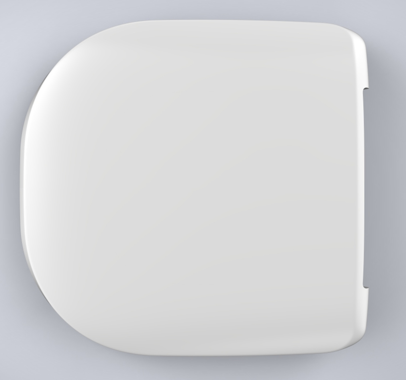 VIGOUR Urinaldeckel derby weiss abnehmbar Edelstahlscharniere Absenkautomatik, für DEUFFDOS - Bild 1