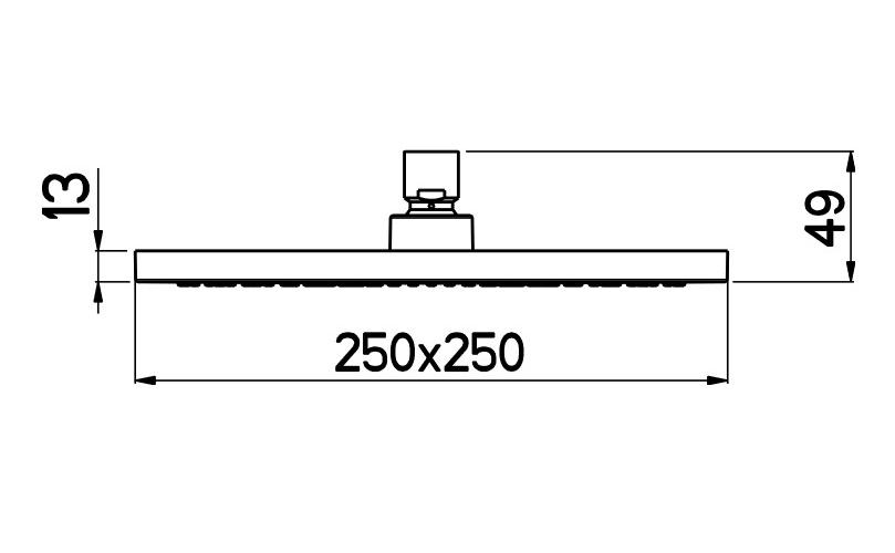 Nikles Kopfbrause Fresh Square 250 verchromt D3705N - Bild 2