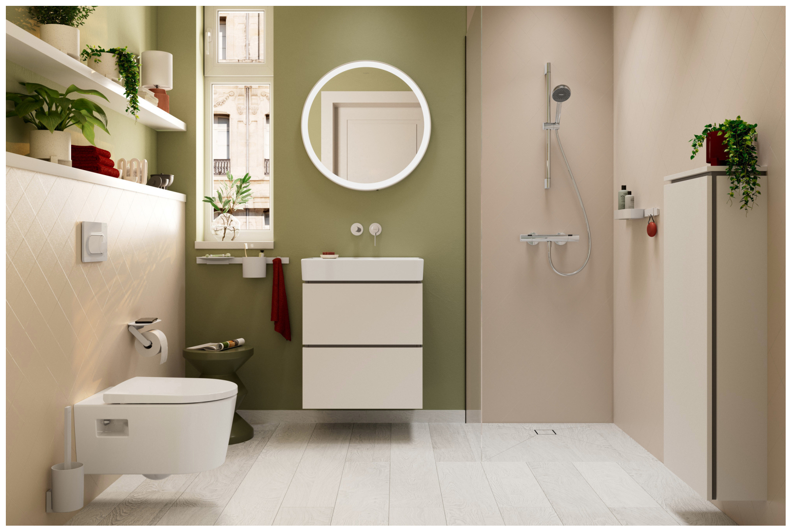 Hansgrohe Brauseset Activera S 95 1jet EcoSmart mit Brausestange Typ 65 chrom