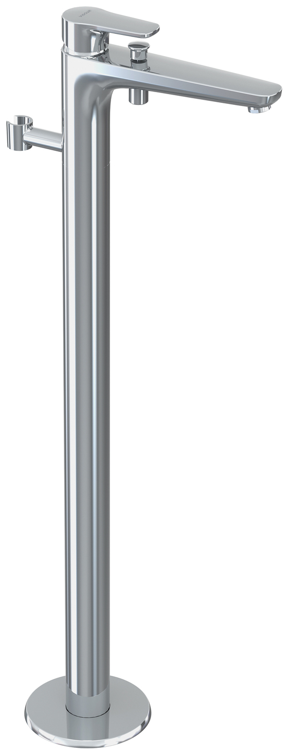 VIGOUR Einhand-Standarmatur Wanne derby V3 mit Brausehalter verchromt
