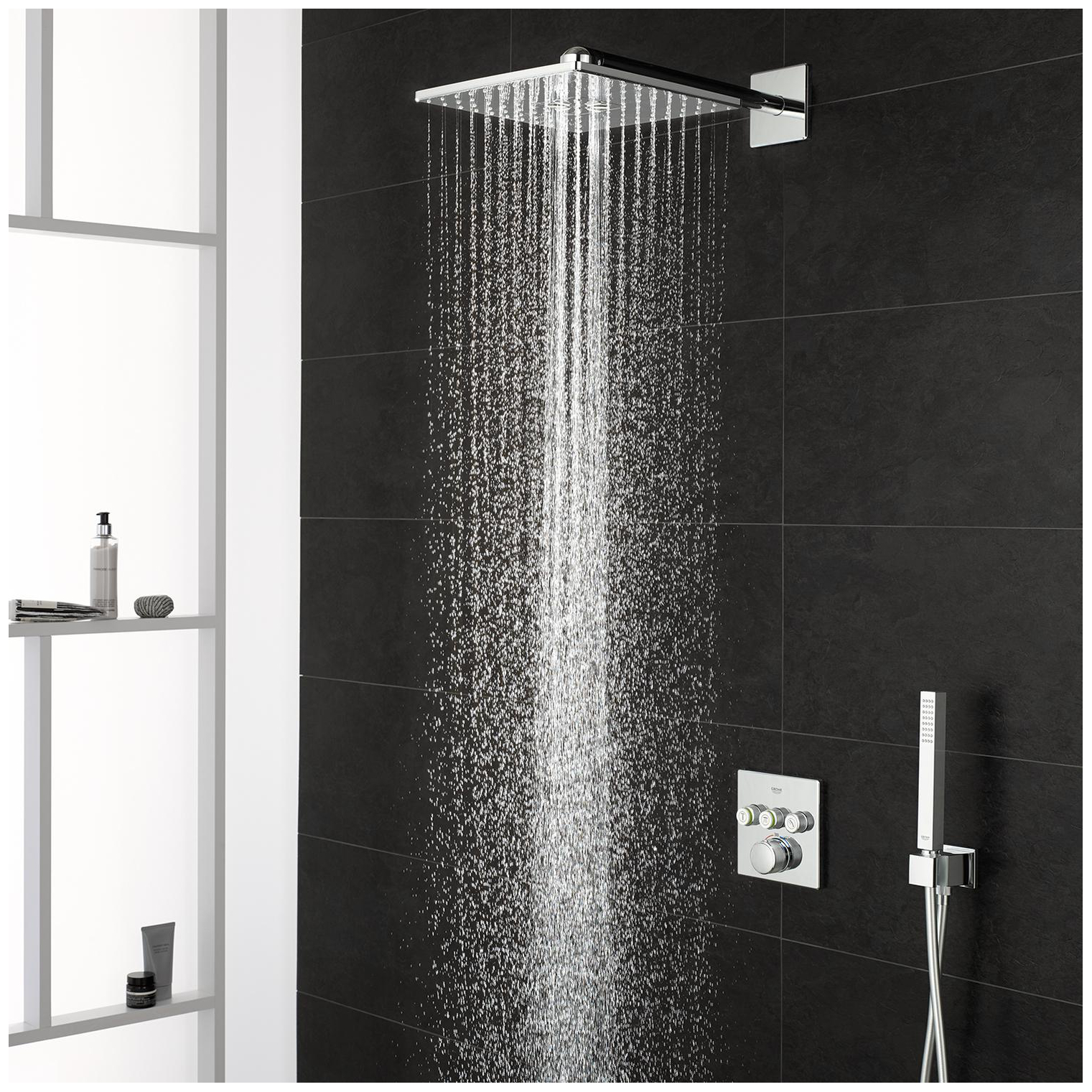 GROHE Thermostat Grohtherm SmartControl eckig FMS 3 Absperrventile chrom 29126000 - Bild 2