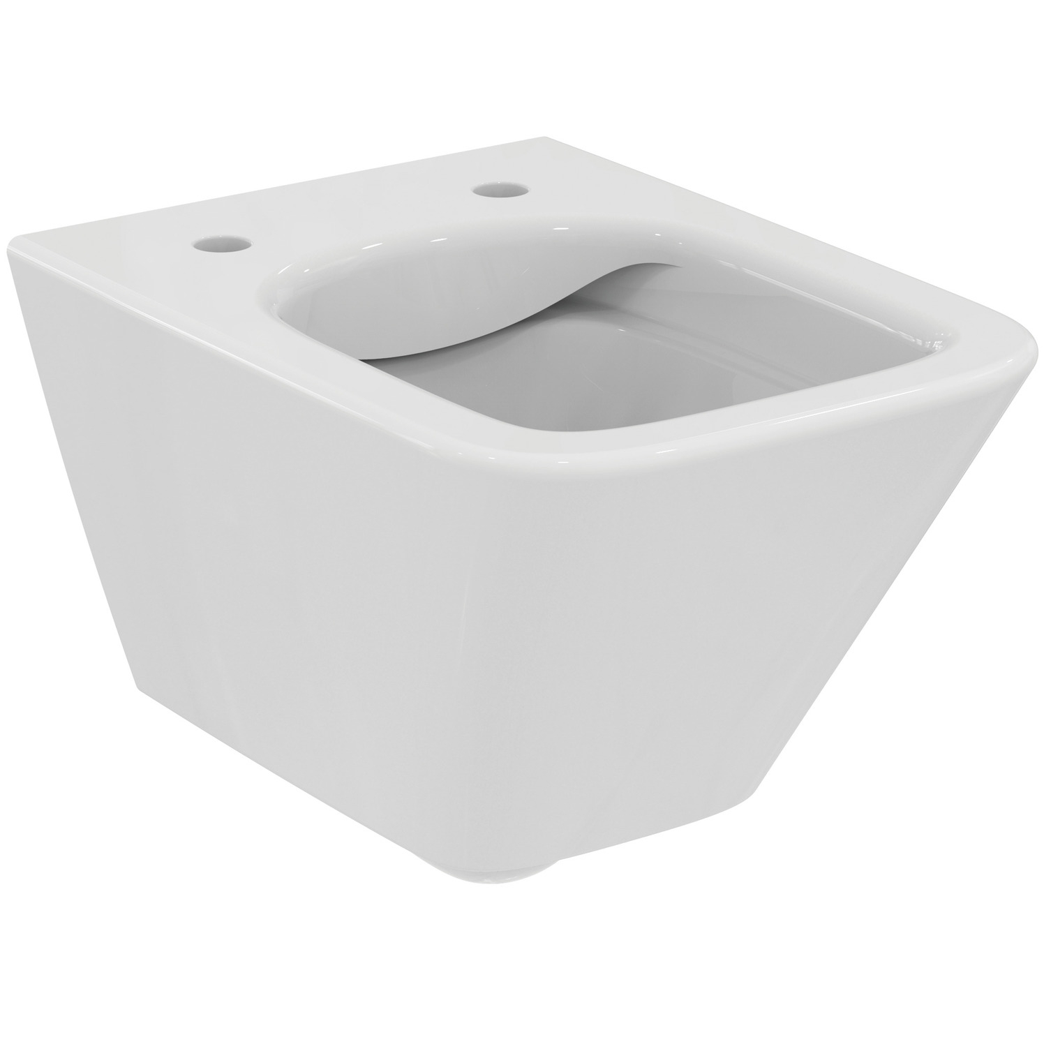 VIGOUR Wand-Tiefspül-WC derby V3 edge verkürzt 48cm PflegetectPlus weiss, spülrandlos