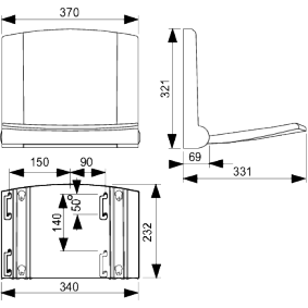 Sanit Duschsitz lifestyle aus Thermoplast weiß-alpin 54002010000