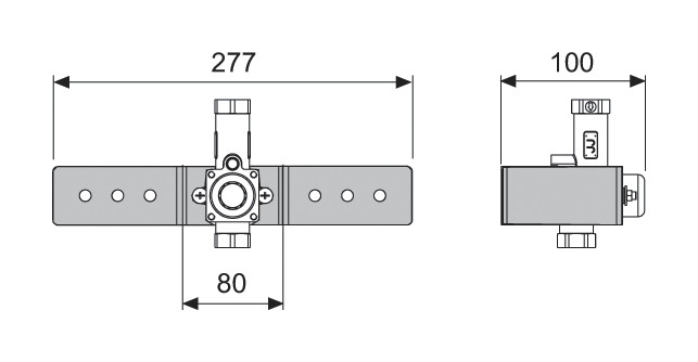 TECEbox Urinalspülergehäuse Nassbau mit Haltebügel 9370021 - Bild 3