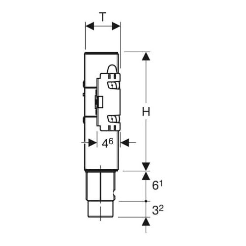 Geberit GIS Waschtisch-Set mit UP-Geruchsverschluss BF - Bild 3