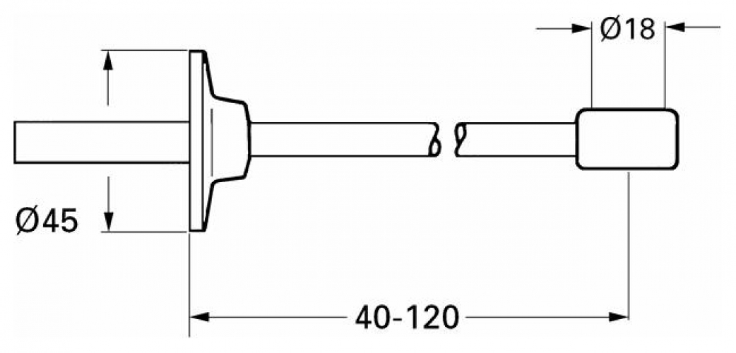 GROHE Relexa Wandhalter aus Metall chrom für Standbrause 28708000 - Bild 3