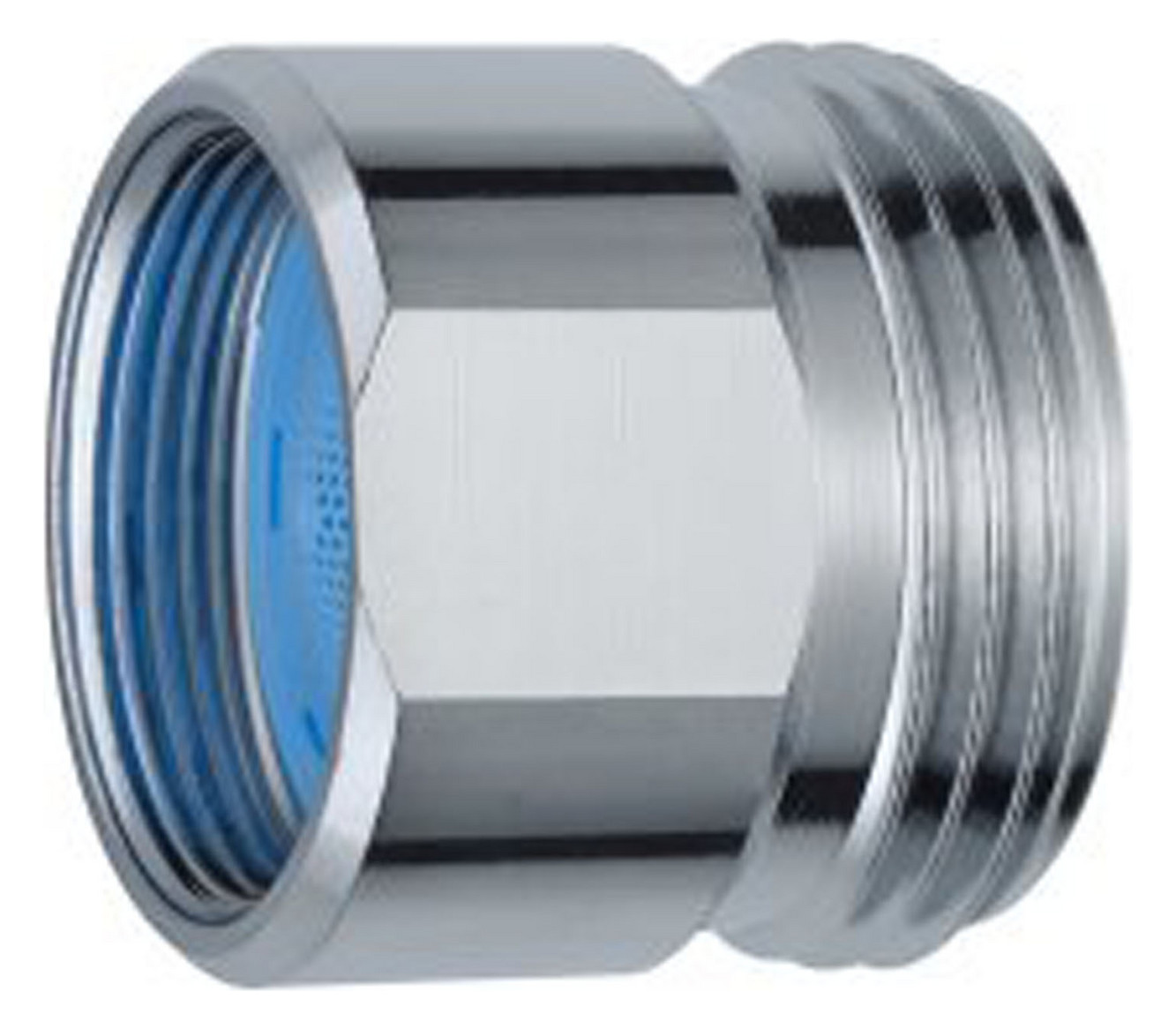 NEOPERL Reduktion m. integriertem Strahlregler chrom, IG M22x1xAG 3/4'', A=13.5-15 l/min