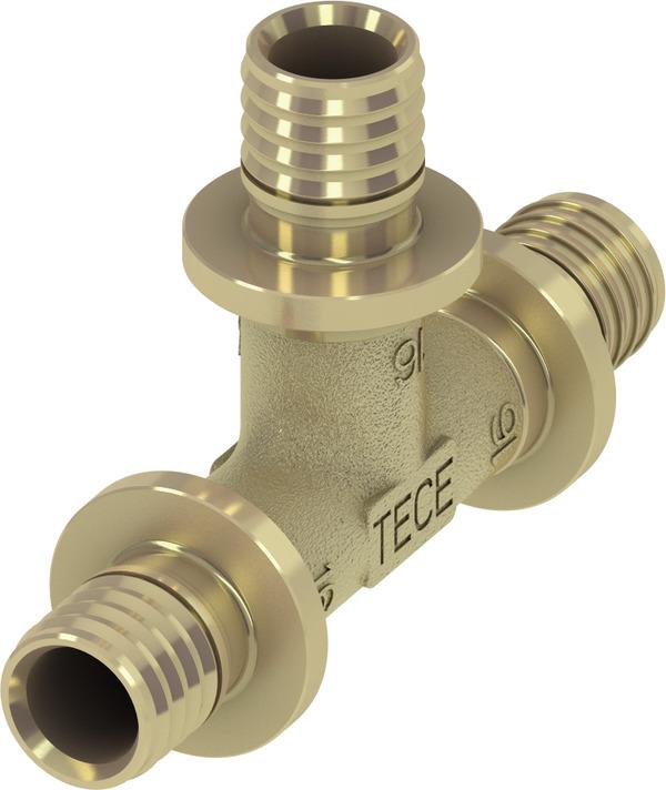 TECEflex T-Stück 16x16x16 mm Messing 760016 - Bild 1