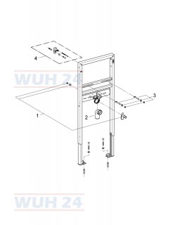 Grohe Rapid SL Waschtisch Element Einloch BH 1,13m 38554001