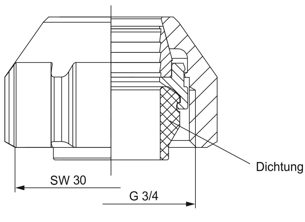 Hummel SpeedFIX Klemmverschraubung G 3/4 x 15 mm Messing vernickelt, 2er Set 2855001501 - Bild 2