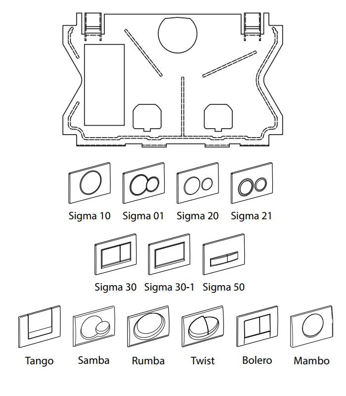 StarBlueDisc Einwurfschacht für Geberit Duofix Spülkasten Sigma UP320/UP300 und Delta UP100 - Bild 3