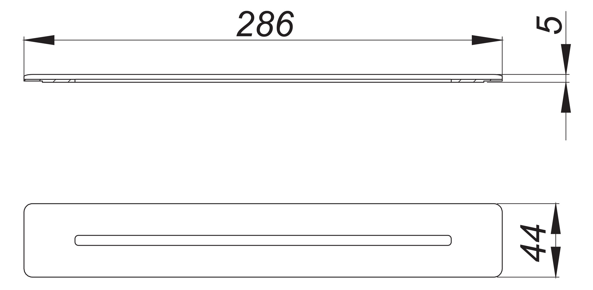 DALLMER Abdeckung CeraFloor Select aus Edelstahl matt, Länge 286 mm, Ersatzteil 539267 - Bild 2